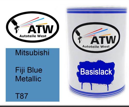 Mitsubishi, Fiji Blue Metallic, T87: 500ml Lackdose, von ATW Autoteile West.